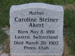 Caroline <I>Steiner</I> Akert 