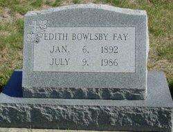 Edith <I>Bowlsby</I> Fay 