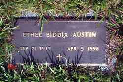 Ethel May <I>Biddix</I> Austin 