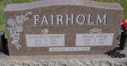 Florence E. <I>Brown</I> Fairholm 