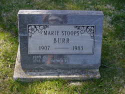 Marie N. <I>Stoops</I> Burr 