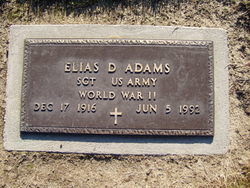 Sgt Elias Donald Adams 
