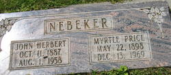Myrtle Henrietta <I>Price</I> Nebeker 