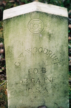 Pvt George W Woodruff 