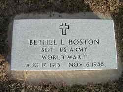 Sgt Bethel L. Boston 