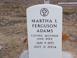 Martha Lorraine <I>Young</I> Ferguson Adams 