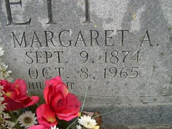 Margaret Ann <I>Biggs</I> Jones Hamlett 