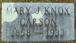 Mary J. <I>Knox</I> Carson 
