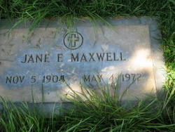 Jane Elizabeth <I>Beacham</I> Maxwell 