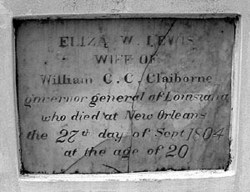 Elizabeth Wilson “Eliza” <I>Lewis</I> Claiborne 