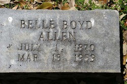 Belle Boyd <I>Boyd</I> Allen 