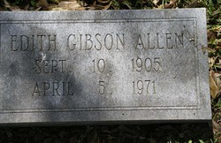 Edith <I>Gibson</I> Allen 