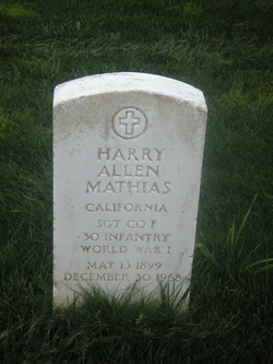 Sgt Harry Allen Mathias 