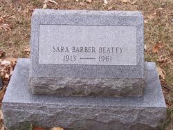 Sara <I>Barber</I> Beatty 