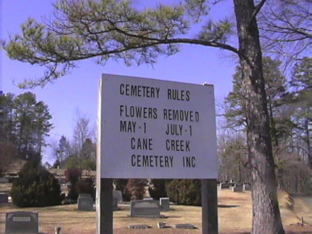 Cane Creek Missionary Baptist Cemetery