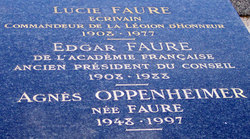 Agnès <I>Faure</I> Oppenheimer 