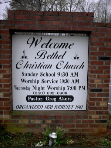 Bethel Christian Church Cemetery