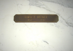 Cora E. <I>Hart</I> Decker 