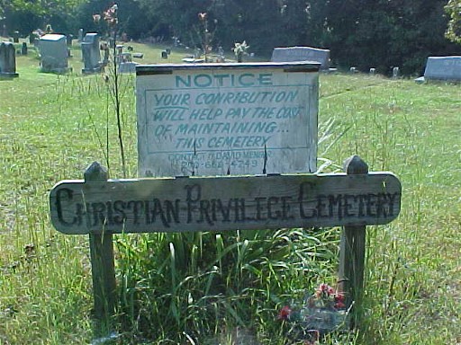 Christian Privilege Cemetery