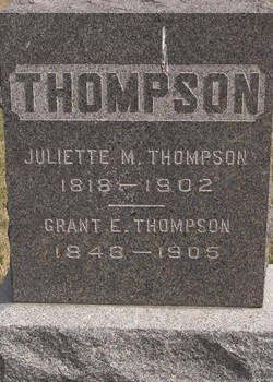 Juliette M <I>Grant</I> Thompson 