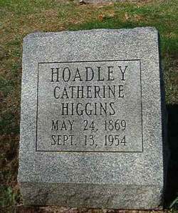 Catherine Ann <I>Higgins</I> Hoadley 