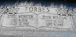 Ethel Louise <I>Webster</I> Forbes 