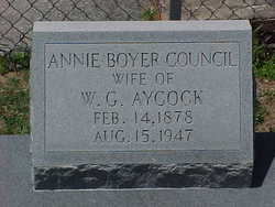 Annie Simpson <I>Boyer</I> Aycock Council 