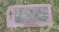 Mary M <I>Lord</I> Schneider 