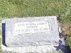 Agnes Wynona <I>Garrett</I> Petersen 