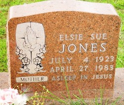 Elsie Sue <I>Sheffield</I> Jones 