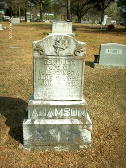 Annie Gertrude <I>Brown</I> Adamson 