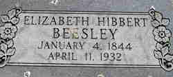Elizabeth <I>Hibbert</I> Beesley 