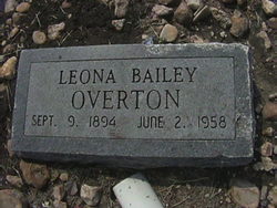 Leona <I>Bailey</I> Overton 