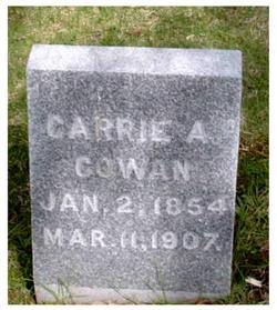 Caroline A “Carrie” <I>Moyer</I> Cowan 