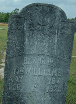 Rev George Washington McWilliams 