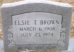 Elsie Emmaline <I>Taylor</I> Brown 