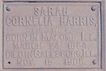 Sarah Cornelia <I>Harris</I> McDannold 