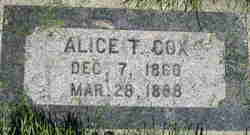Alice <I>Thornley</I> Cox 