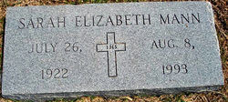 Sarah Elizabeth Mann 