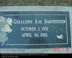 Geraldine Rae “Geri” <I>Forsyth</I> Bartenstein 