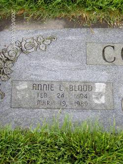 Annie Layton <I>Blood</I> Cook 
