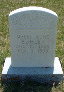 Mabel Christina <I>Kunz</I> Buhler 