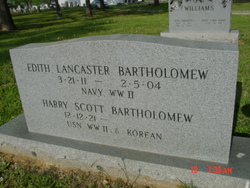 Edith <I>Lancaster</I> Bartholomew 
