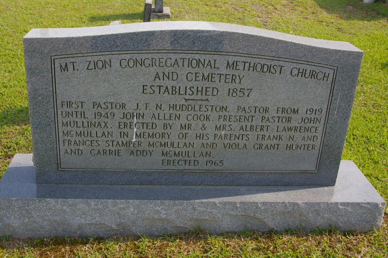 Mount Zion Congregational Methodist Cemetery