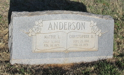 Mattie Lee <I>Lenoir</I> Anderson 