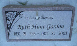 Ruth <I>Hunt</I> Gordon 
