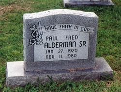 Paul Frederick “Fred” Alderman 
