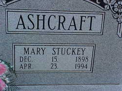 Mary Pearl <I>Stuckey</I> Fowler Ashcraft 