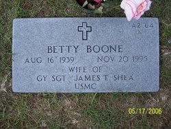 Betty <I>Boone</I> Shea 