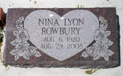 Nina Louise <I>Lyon</I> Rowbury 